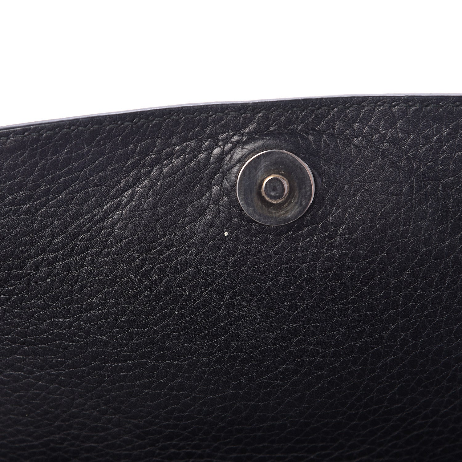 Gucci Pebbled Calfskin Medium Soho Flap Crossbody Black 11 of 12