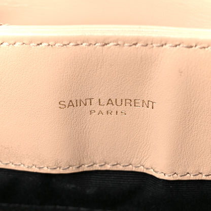 Saint Laurent Calfskin Y Quilted Monogram Medium Loulou Chain Satchel Dark Beige 6 of 11