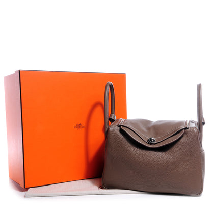 Hermes Taurillon Clemence Lindy 34 Etoupe 10 of 10