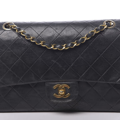 Chanel Lambskin Quilted Medium Double Flap Black 15 of 17