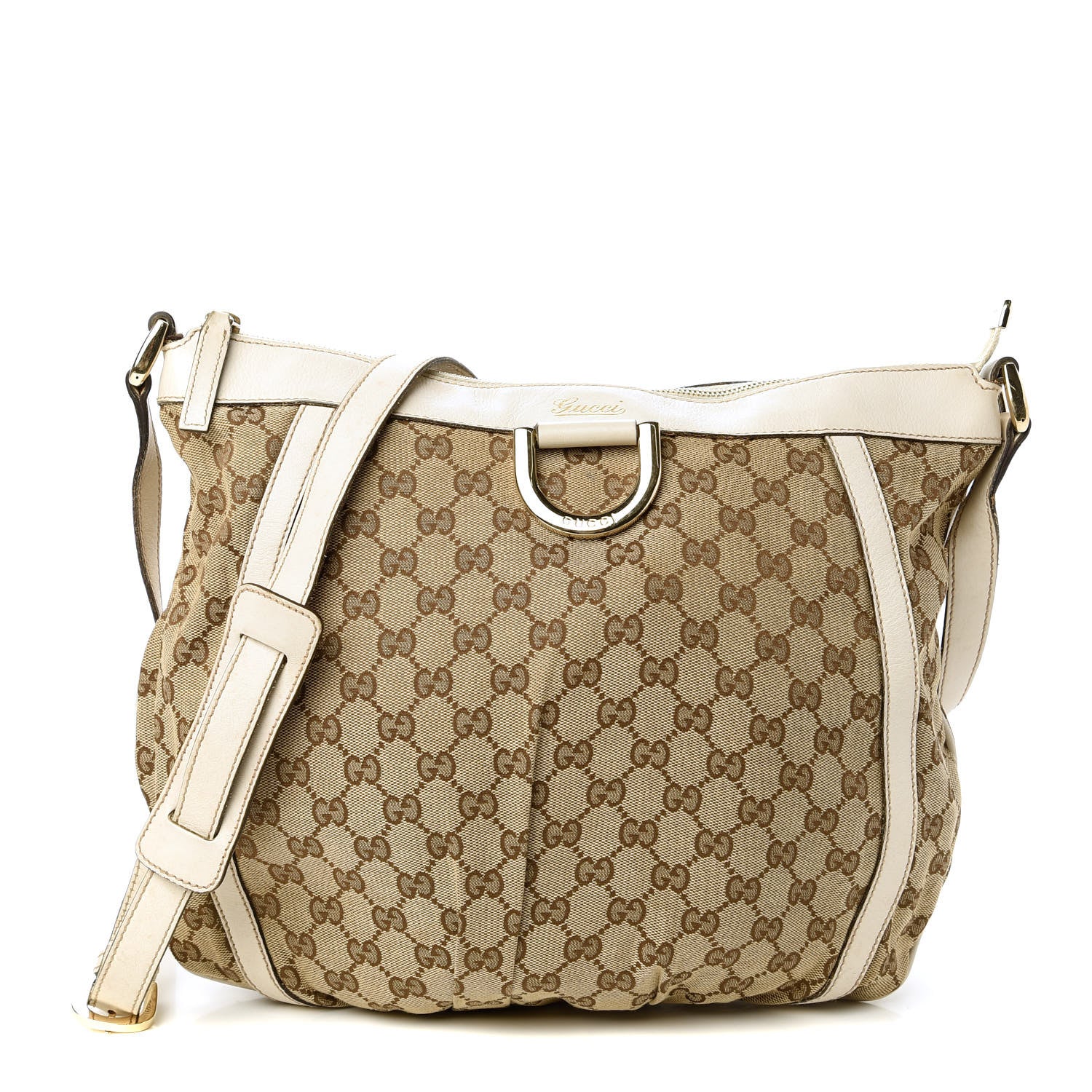 Gucci Monogram D Gold Large Messenger White 1 of 10