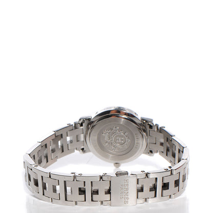Hermes Stainless Steel 24mm Clipper Quartz Watch Black 6 of 10