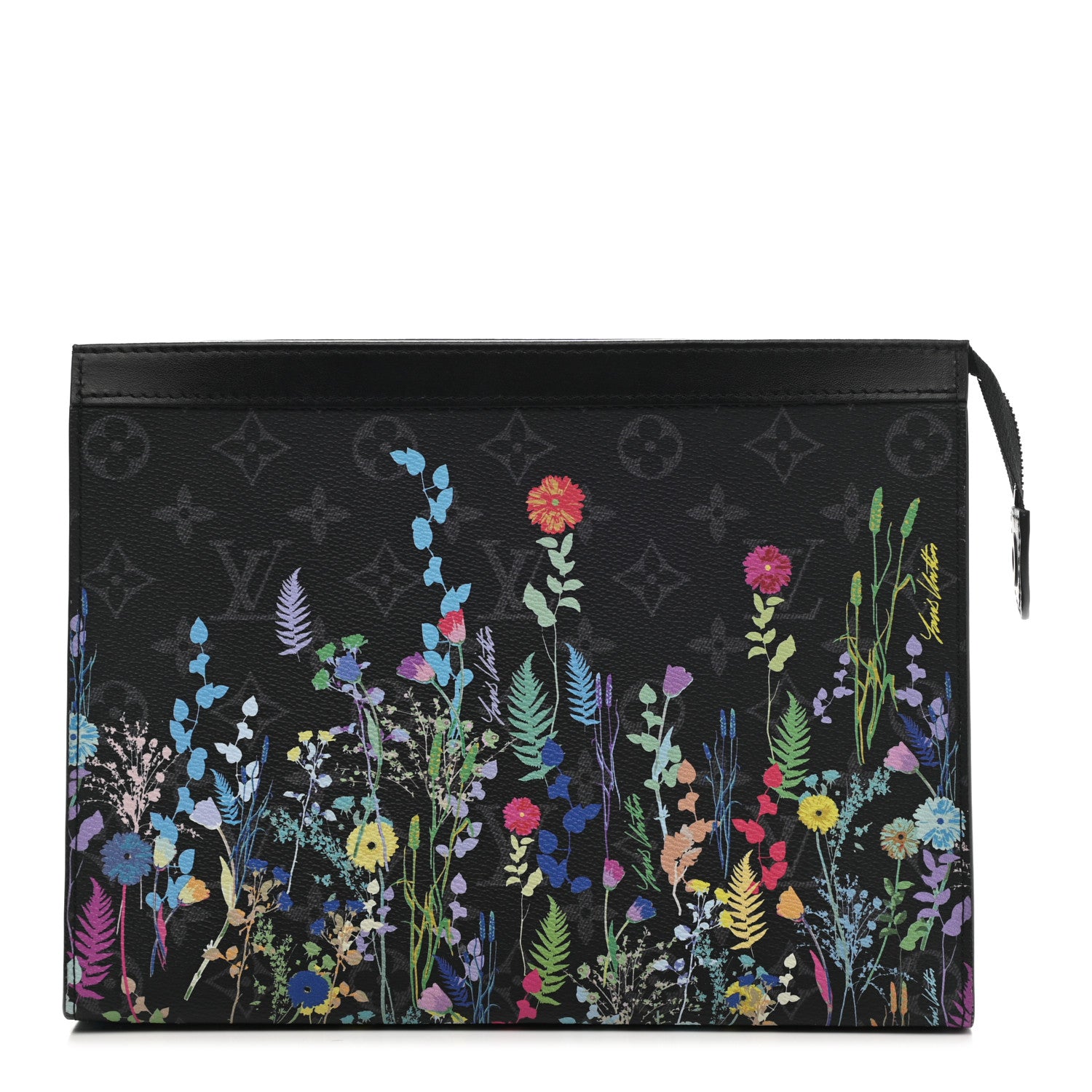 Louis Vuitton Monogram Eclipse Folia Pochette Voyage MM 1 of 8