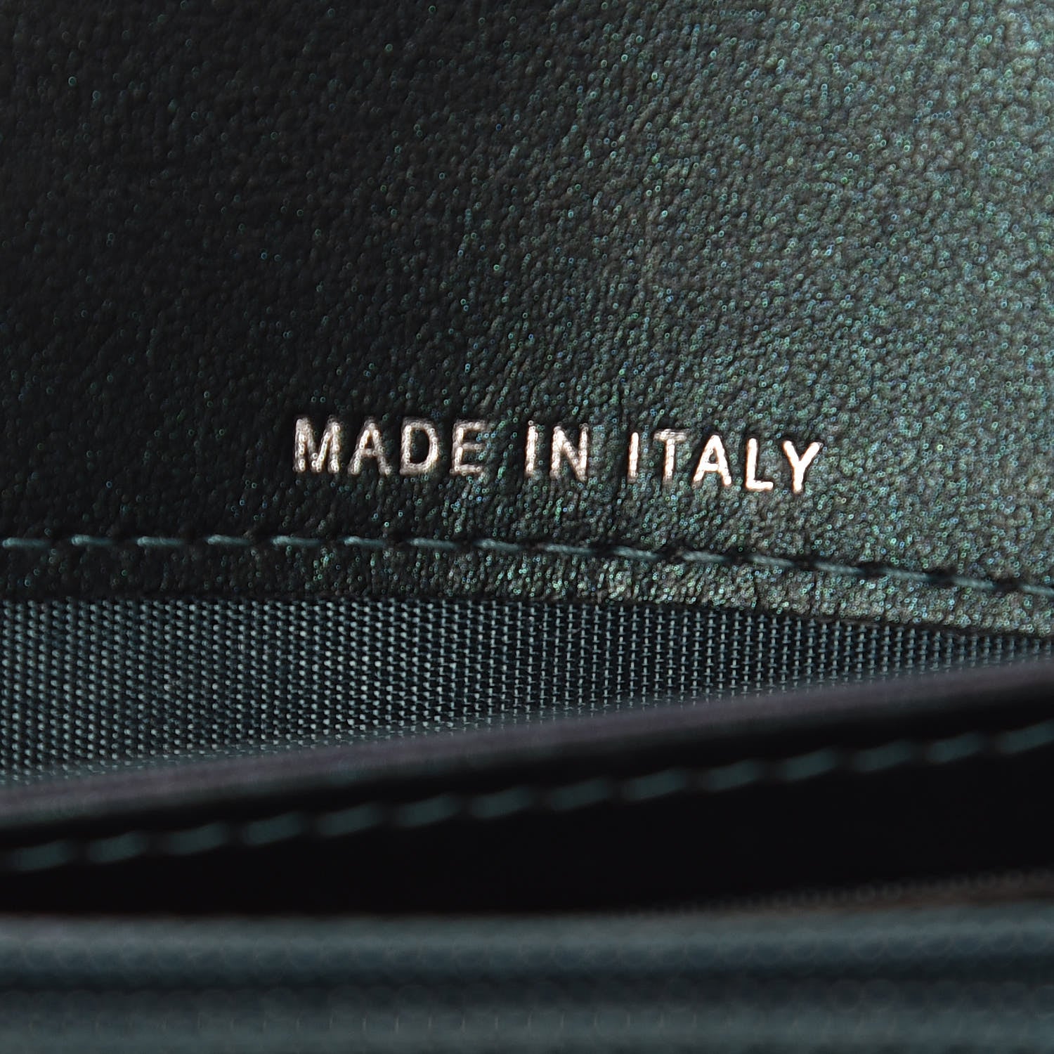 Chanel Iridescent Caviar Quilted Medium Filigree Flap Wallet Dark Turquoise 6 of 12