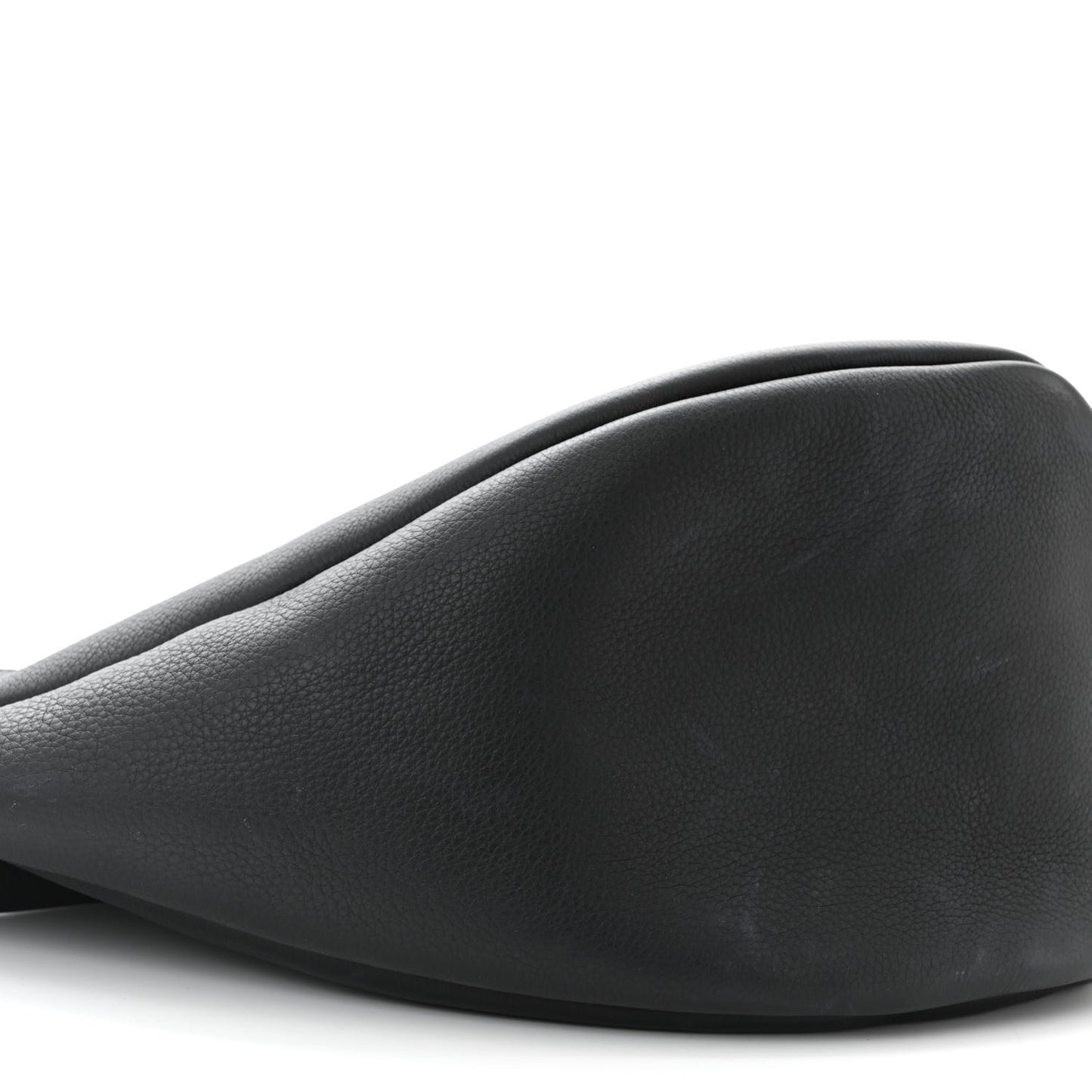 Grained Calfskin Large Slouchy Banana Bag Black