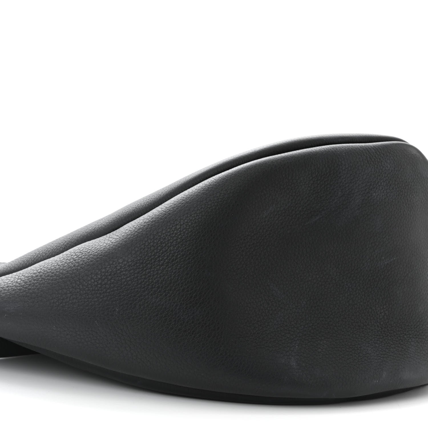 The Row Grained Calfskin Large Slouchy Banana Bag Black 8 of 9