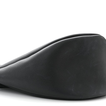 The Row Grained Calfskin Large Slouchy Banana Bag Black 8 of 9
