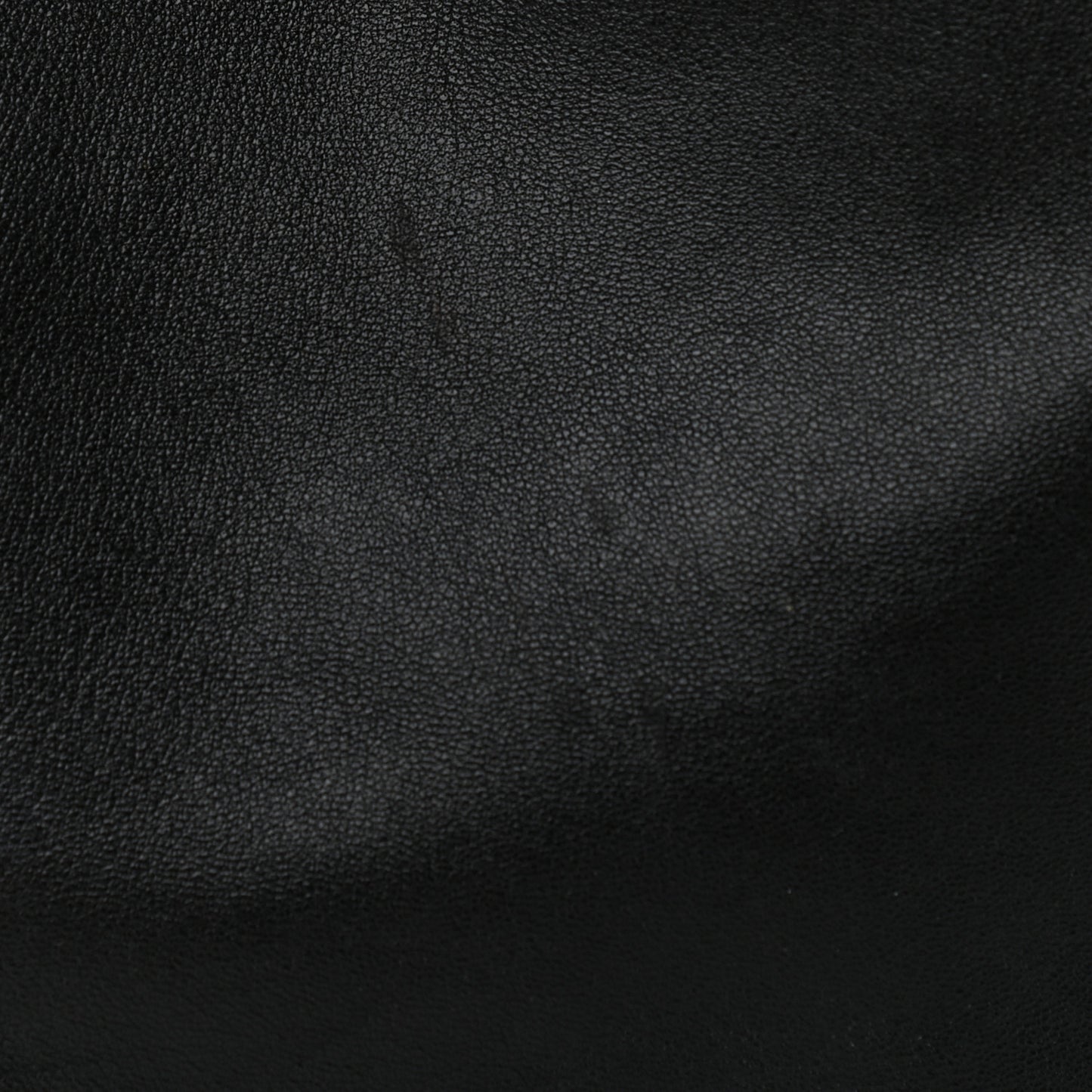 Smooth Lambskin Horizontal Zipper Gusset Cabas Black