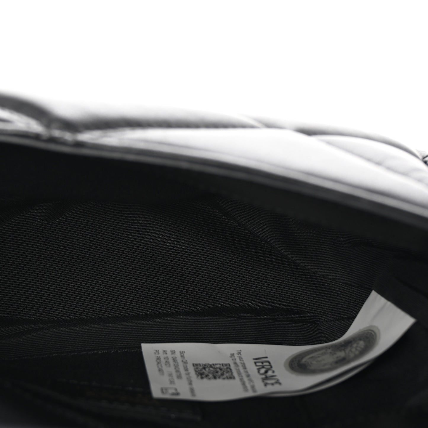Calfskin Quilted Medusa Small Top Handle Shoulder Bag Black