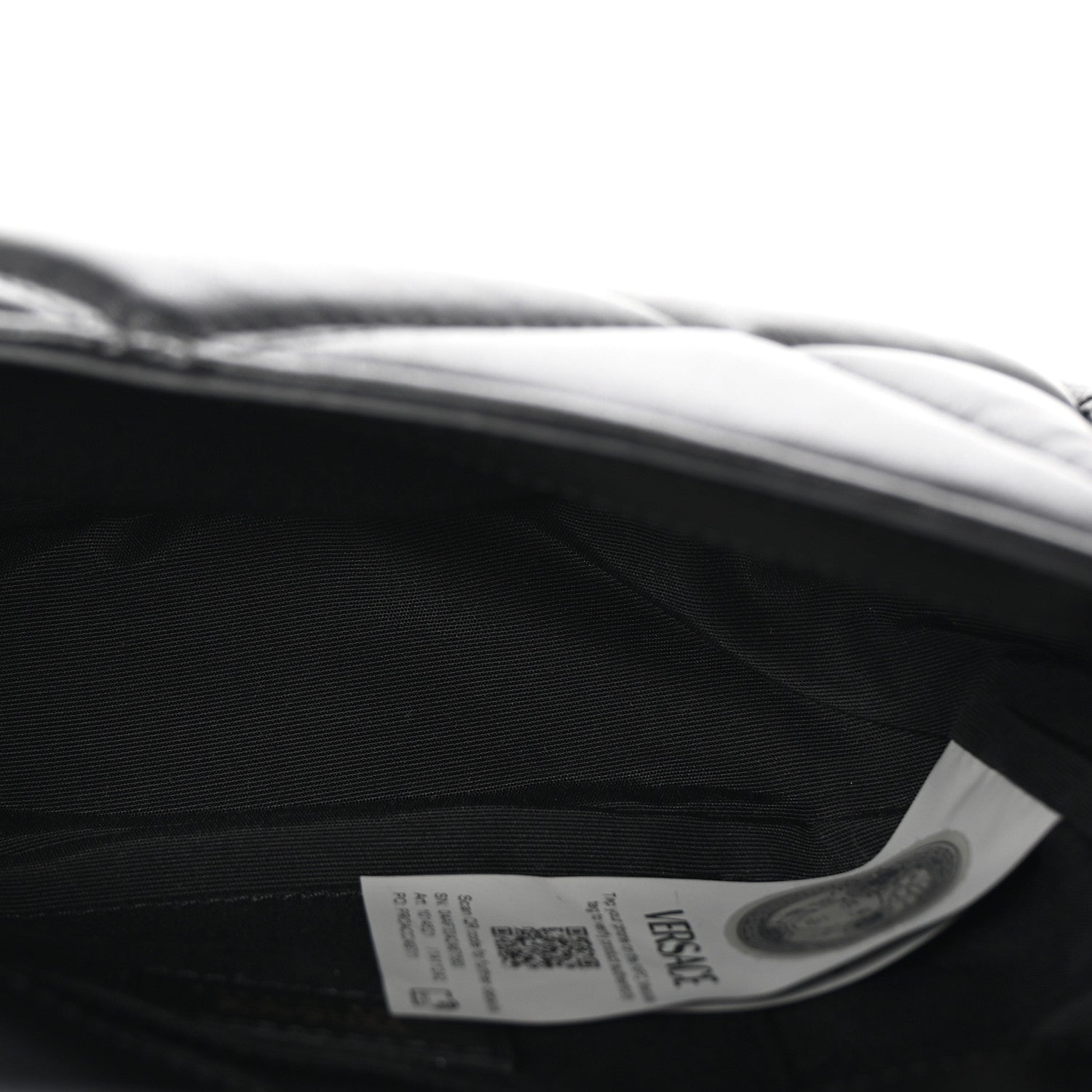 Versace Calfskin Quilted Medusa Small Top Handle Shoulder Bag Black 5 of 9