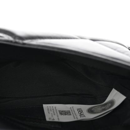 Versace Calfskin Quilted Medusa Small Top Handle Shoulder Bag Black 5 of 9