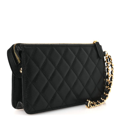 Chanel Caviar Quilted Polly Pocket Pouch Black 3 of 11