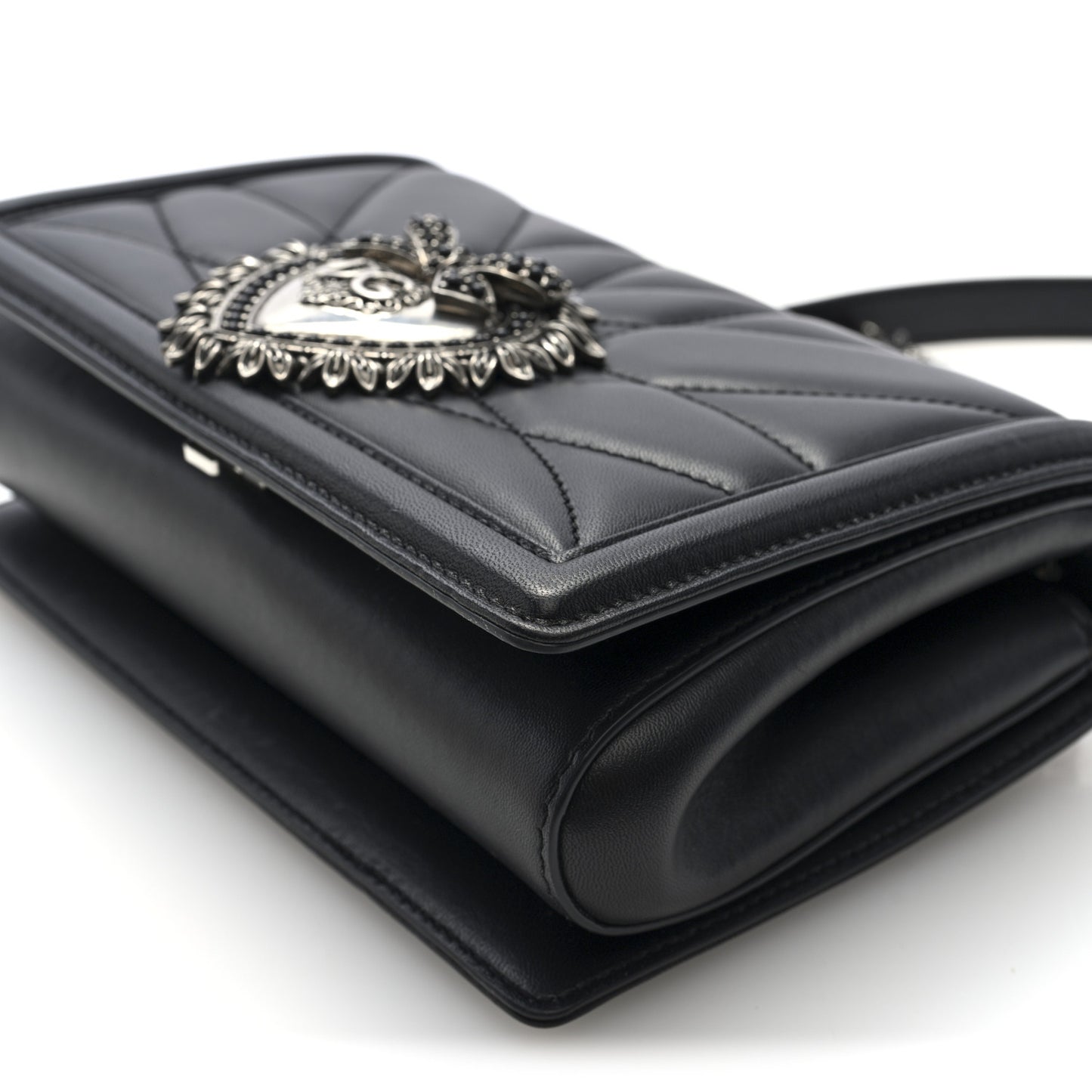 Nappa Medium Devotion Crossbody Bag Black