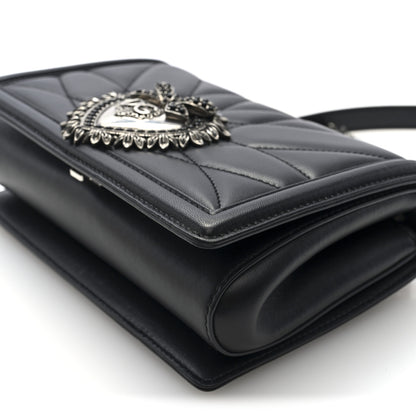 Dolce & Gabbana Nappa Medium Devotion Crossbody Bag Black 9 of 9