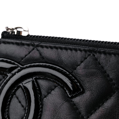 Chanel Calfskin Quilted Cambon Key Pouch Black 10 of 10