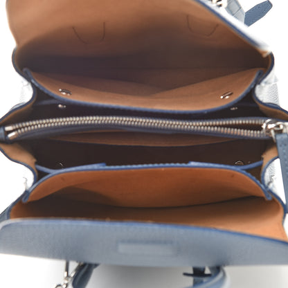 MCM Grained Calfskin Studded Mini Milla Tote Luft Blue 5 of 11