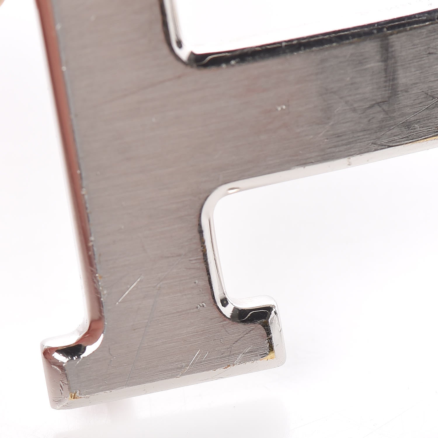 Hermes Brushed Palladium 32mm H Belt Buckle 6 of 7