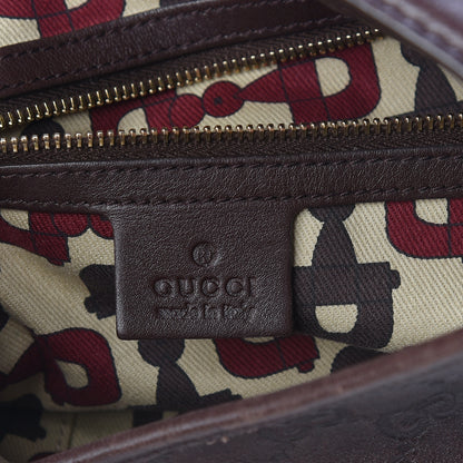Gucci Guccissima Medium Jackie O Bouvier Hobo Chocolate 6 of 10