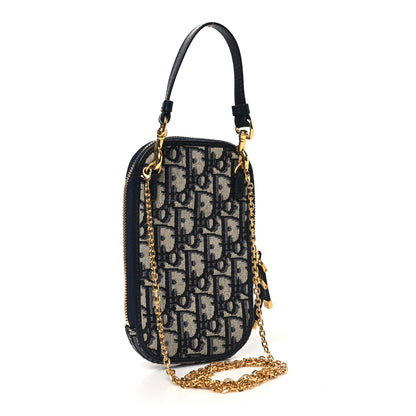 Christian Dior Oblique 30 Montaigne Phone Holder Blue 3 of 11