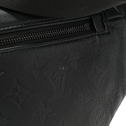 Louis Vuitton Calfskin Monogram Shadow Discovery Bumbag Black 9 of 10