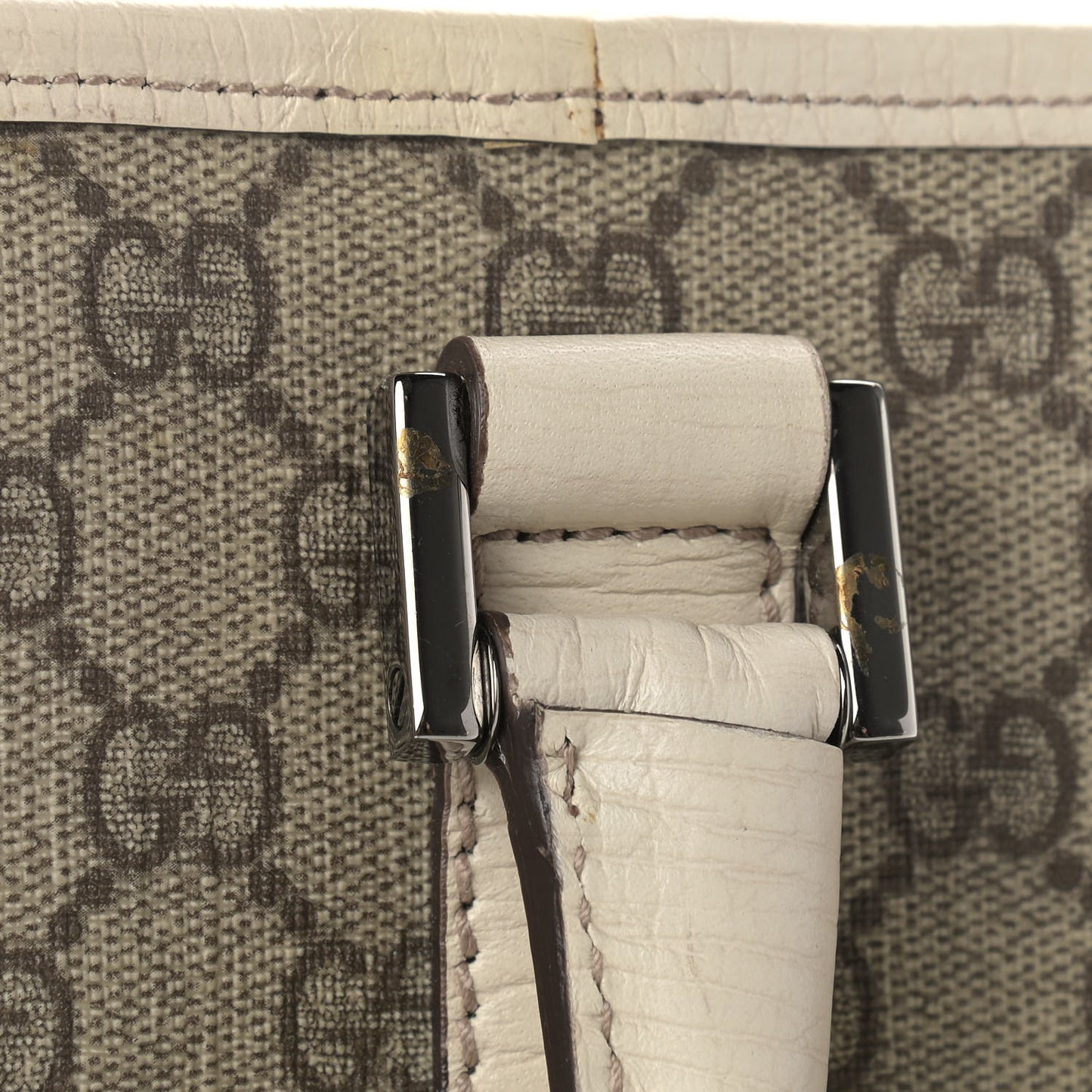 GG Plus Monogram Medium Joy Tote Off White