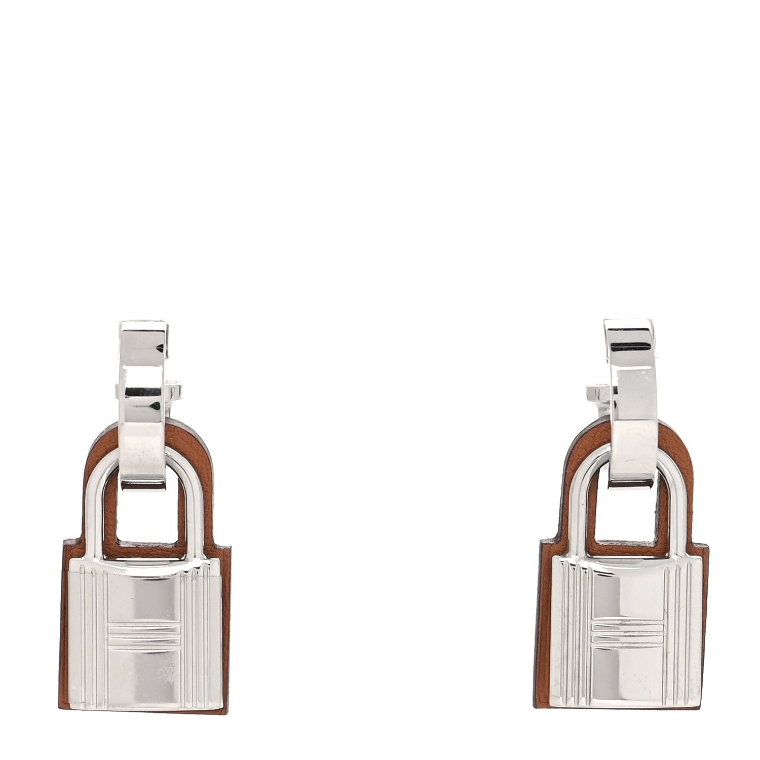 Hermes Palladium Swift O'Kelly Earrings Gold 1 of 4