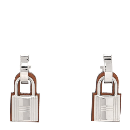 Hermes Palladium Swift O'Kelly Earrings Gold 1 of 4