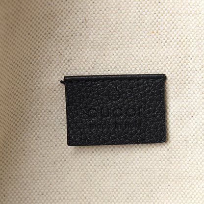 Gucci Grained Calfskin Logo Belt Bag Black 6 of 11