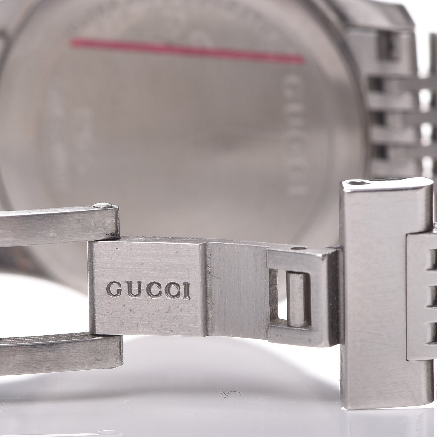 Gucci Stainless Steel Diamond Mother of Pearl 27mm G-Timeless Quartz Watch 7 of 8