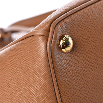 Prada Saffiano Medium Galleria Double Zip Tote Caramel 13 of 19