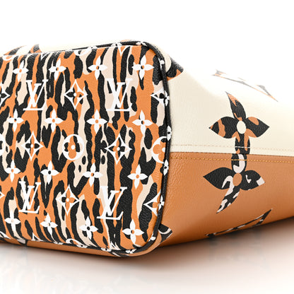 Louis Vuitton Monogram Giant Jungle Neverfull MM Ivory 10 of 12
