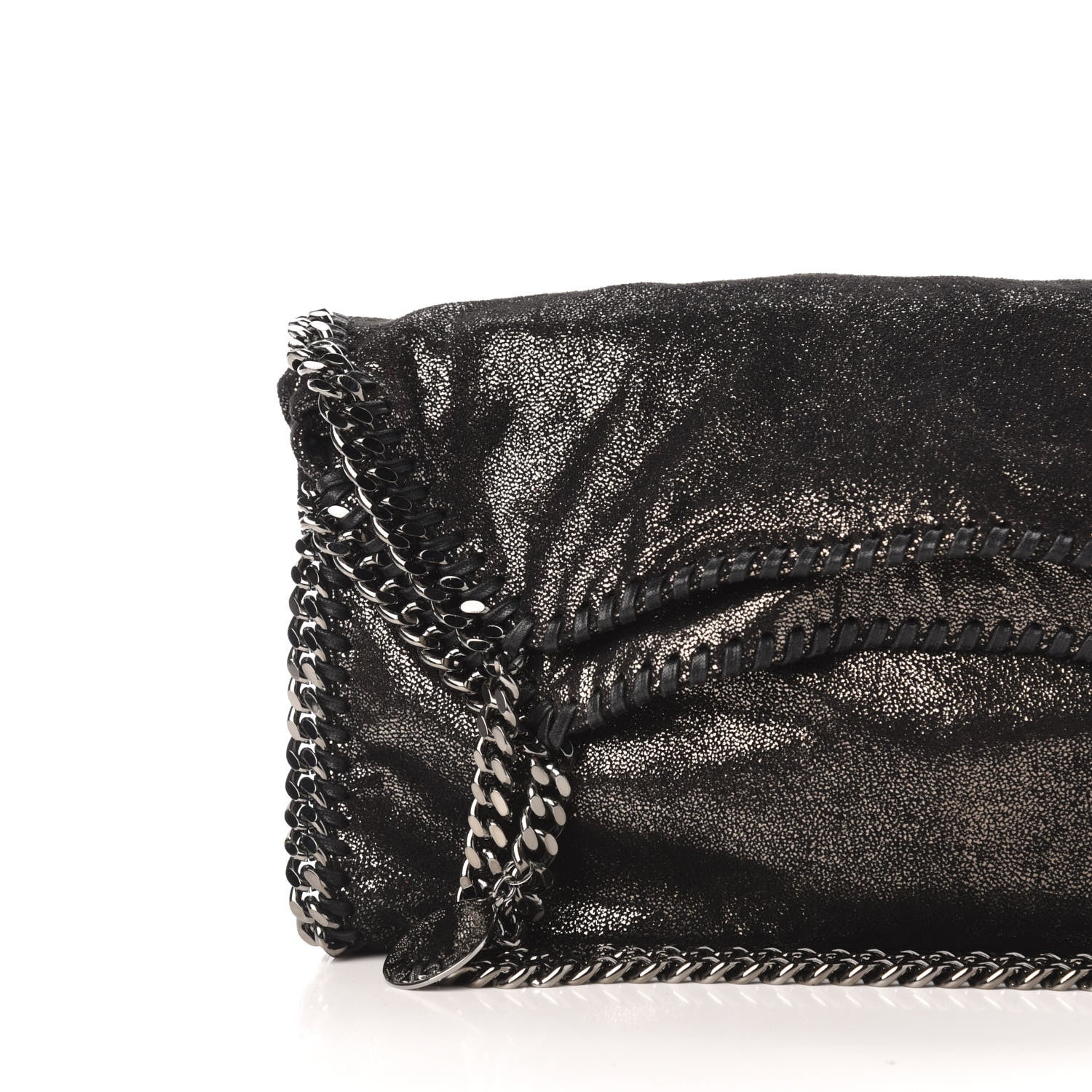 Stella McCartney Metallic Shaggy Deer Small Falabella Tote Black 10 of 10
