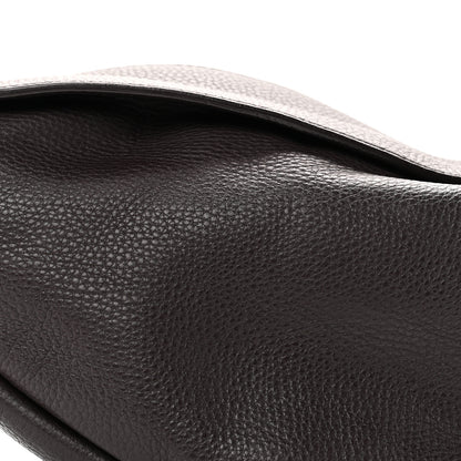 The Row Grained Calfskin Large Slouchy Banana Bag Brunette 8 of 11