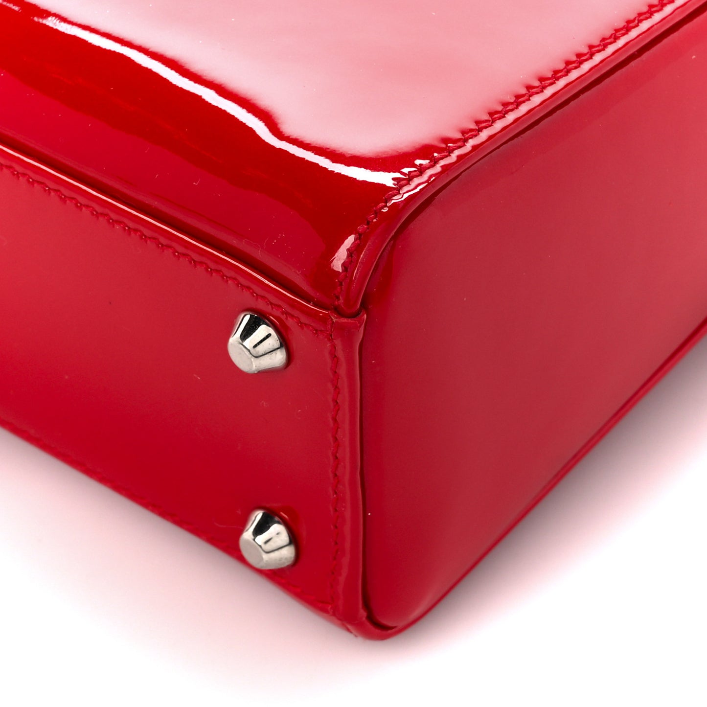 Patent Mini Lady Dior Red