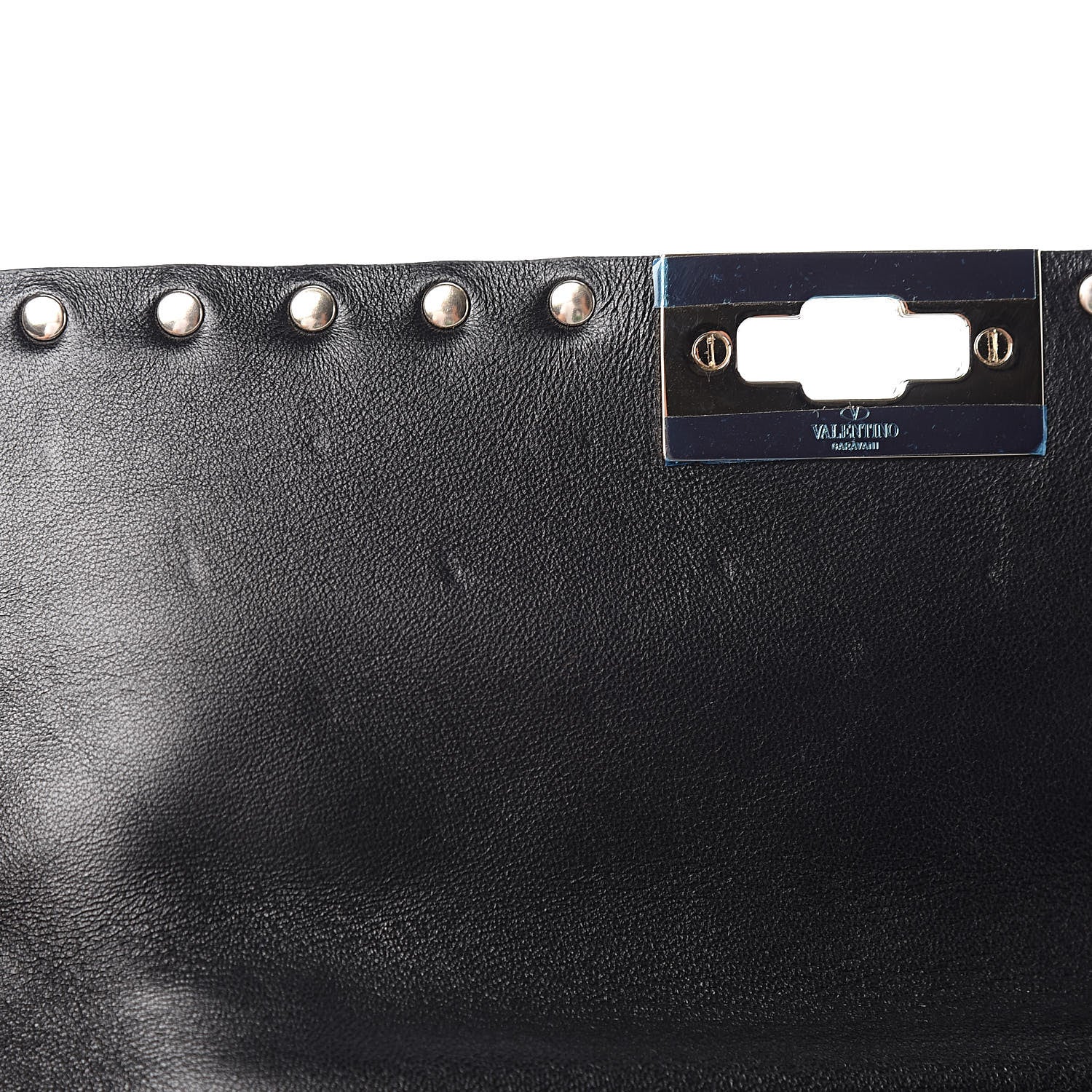 Valentino Garavani Lambskin Medium Rockstud Spike Shoulder Bag Black 8 of 11