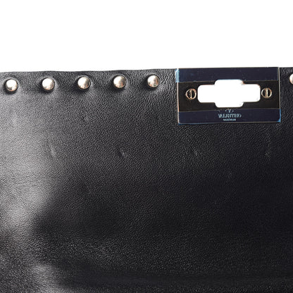 Valentino Garavani Lambskin Medium Rockstud Spike Shoulder Bag Black 8 of 11