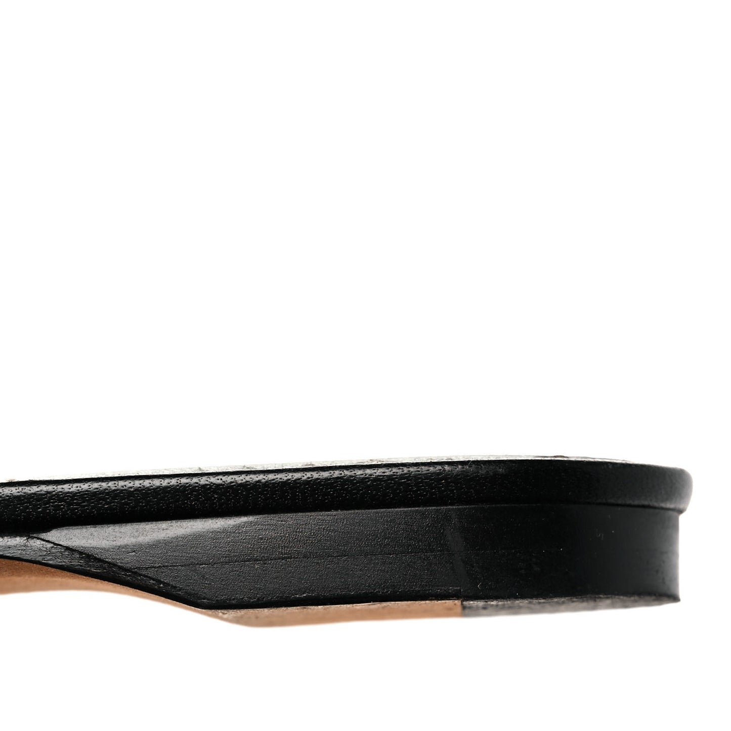 Lambskin Bedford Logo Mule Slides 35 Black