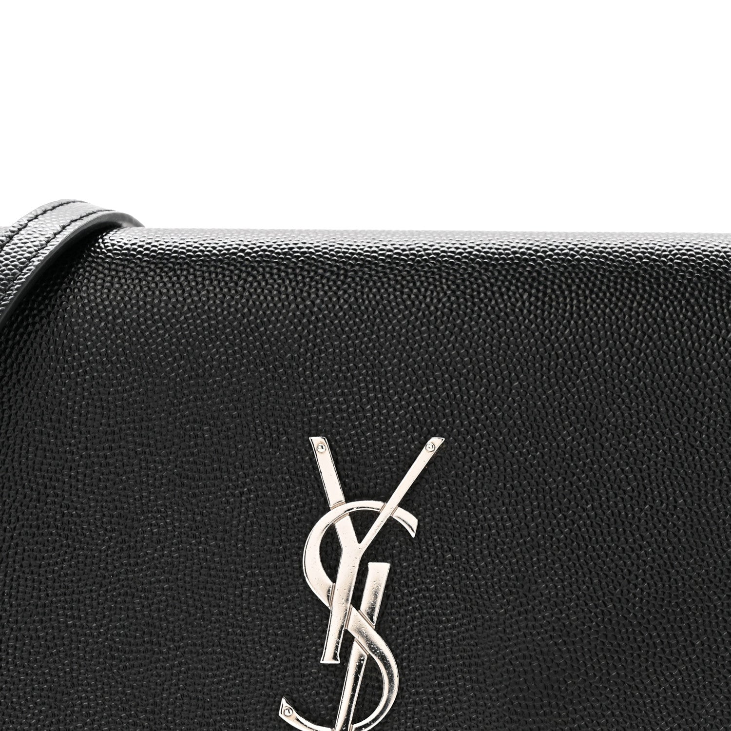 Saint Laurent Grain De Poudre Classic Monogram Kate Tassel Chain Wallet Black 8 of 13