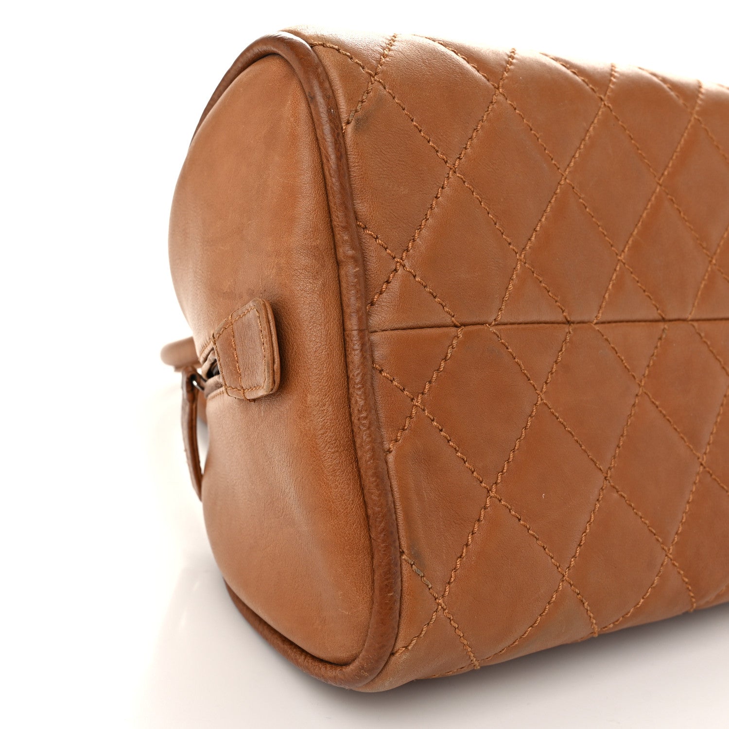 Chanel Calfskin Quilted Small Bowler Gold 9 of 13