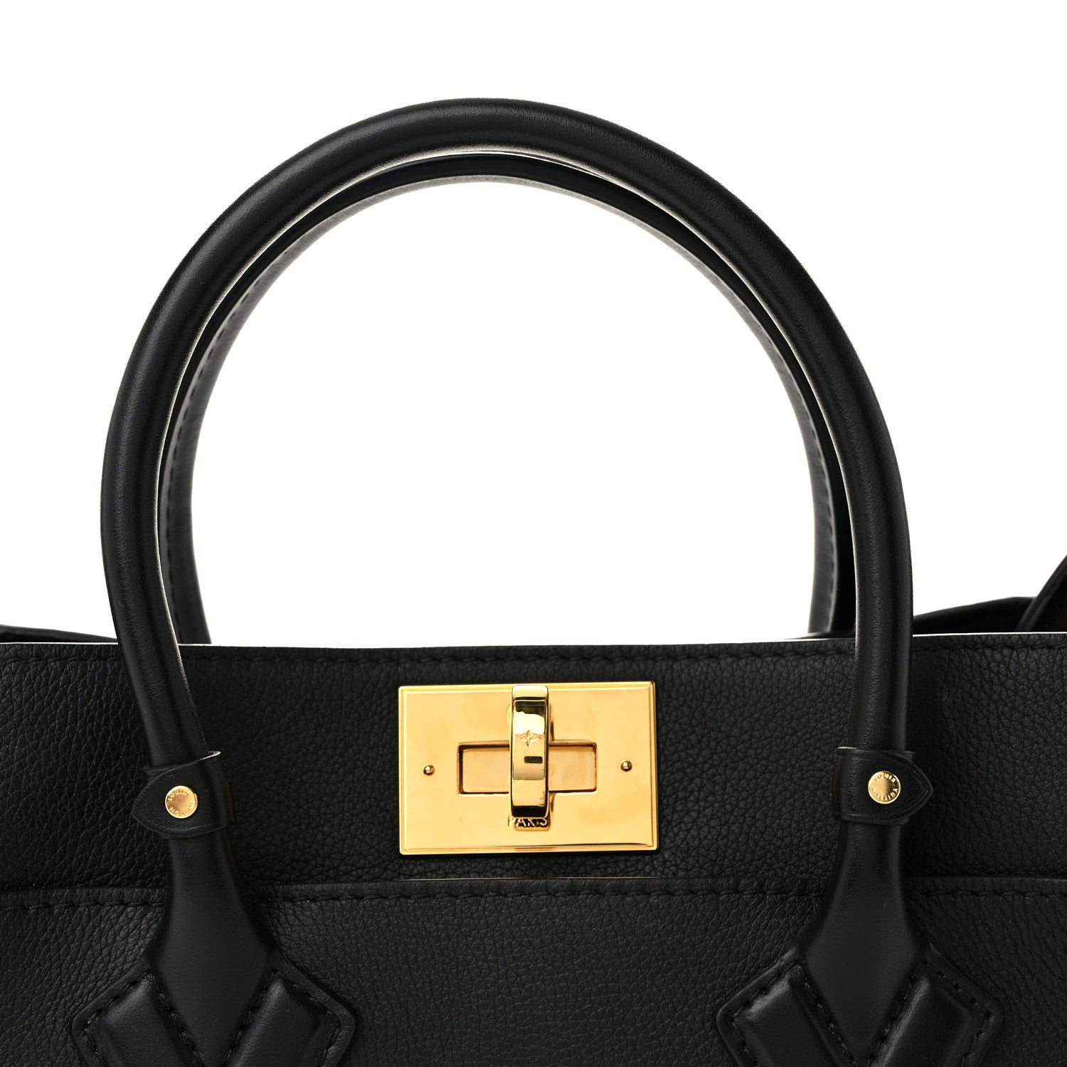 Louis Vuitton Calfskin Monogram On My Side PM Black 7 of 9
