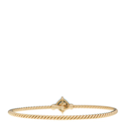 David Yurman 18K Yellow Gold Diamond Turquoise Chatelaine Bracelet 3 of 4