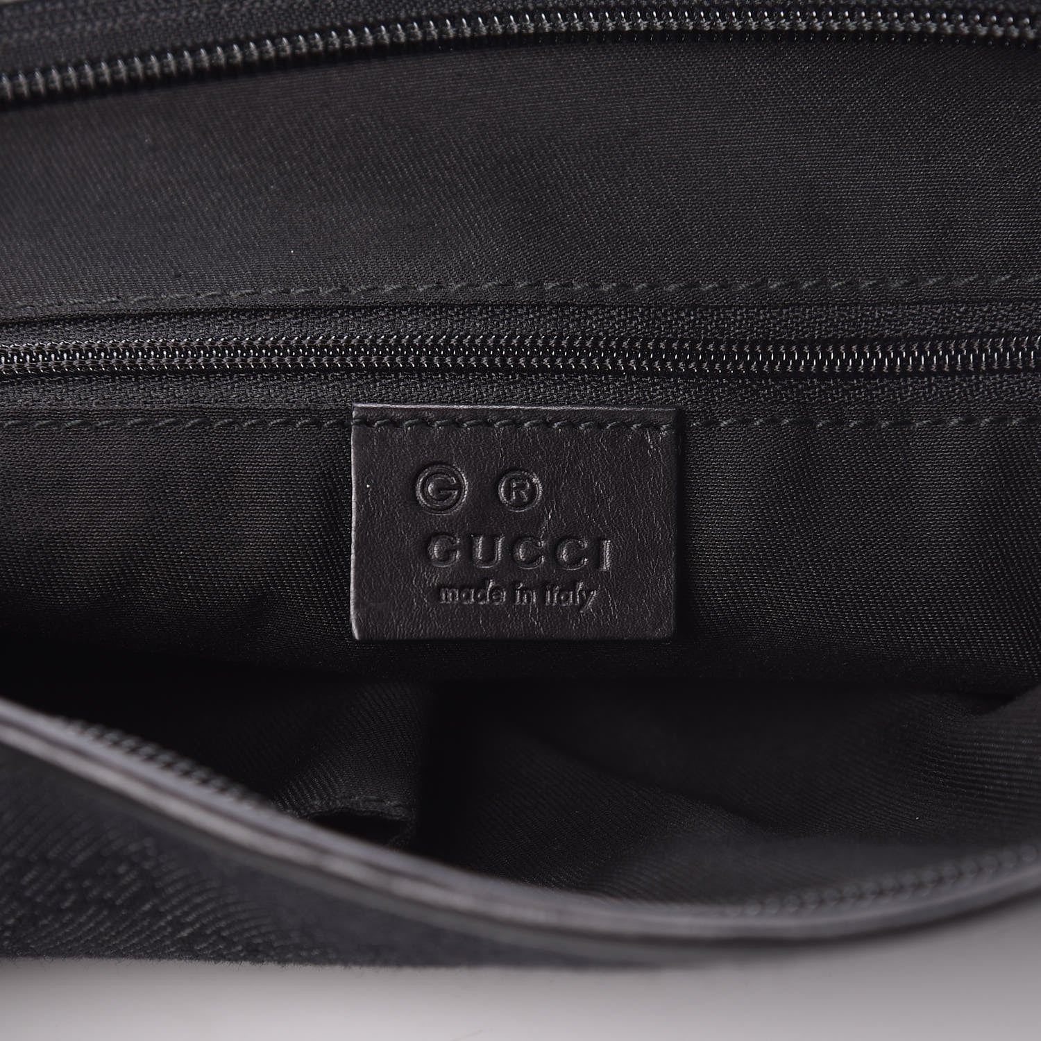 Gucci Monogram Flat Messenger Bag Black 6 of 11