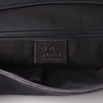 Gucci Monogram Flat Messenger Bag Black 6 of 11