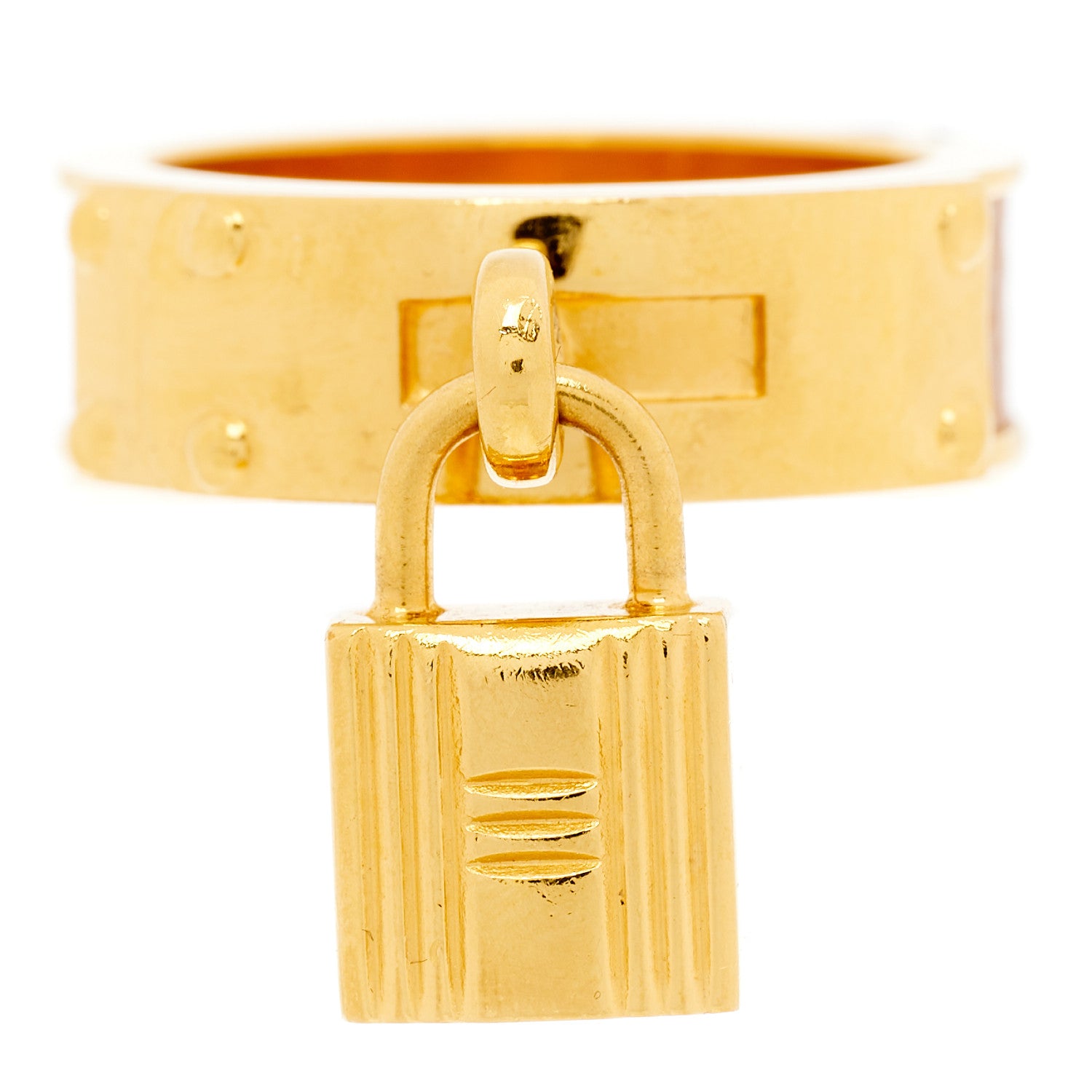 Hermes Madame Calfskin Kelly Cadena Scarf Ring 1 of 5