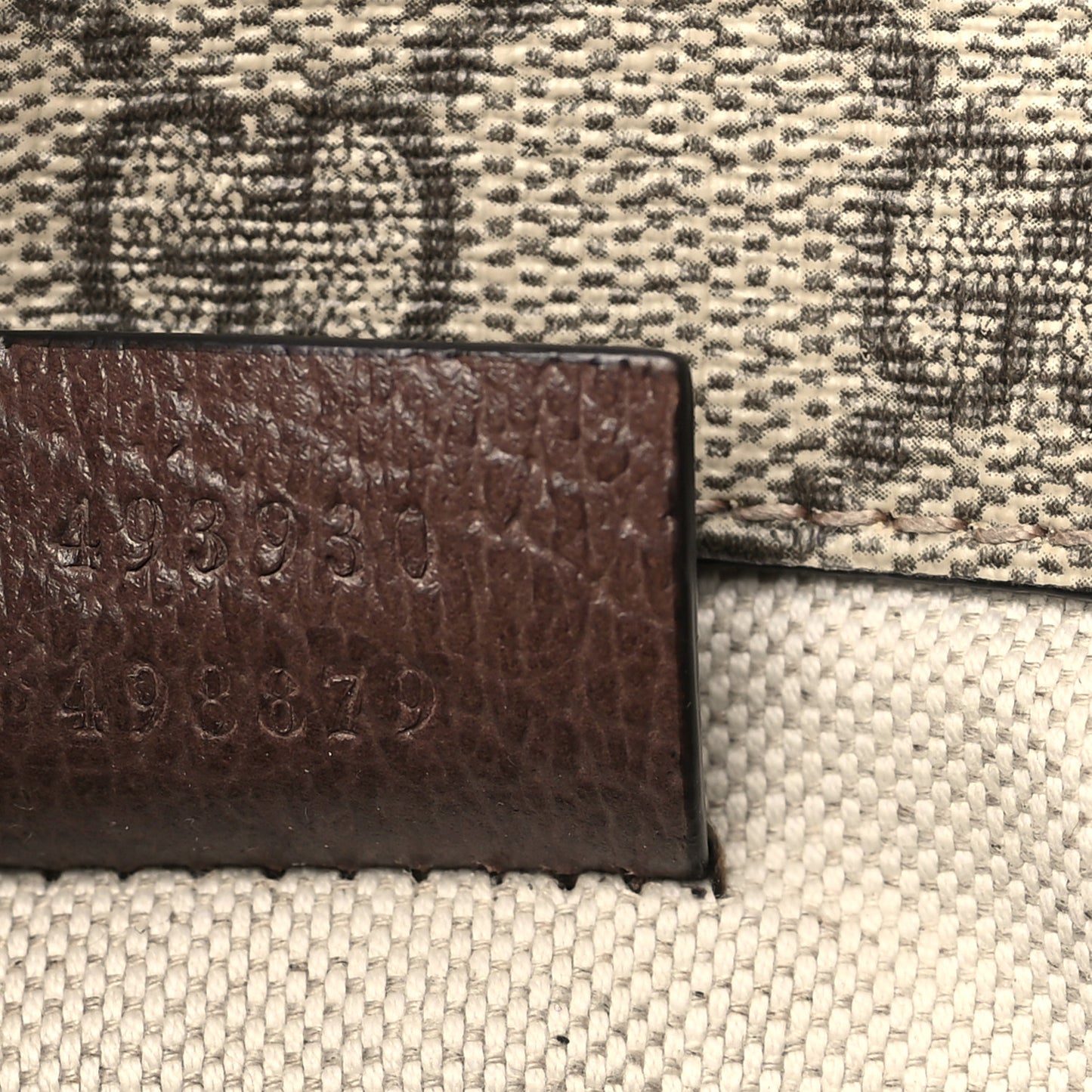 GG Supreme Monogram Neo Vintage Web Belt Bag Brown
