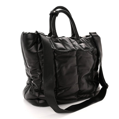 Prada Nappa Bomber North South Tote Black 3 of 9