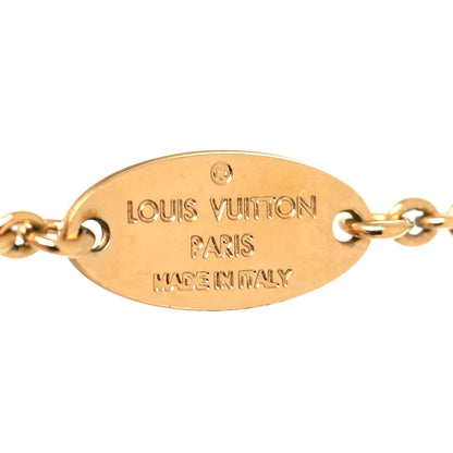 Louis Vuitton Brass Essential V Necklace Gold 5 of 6