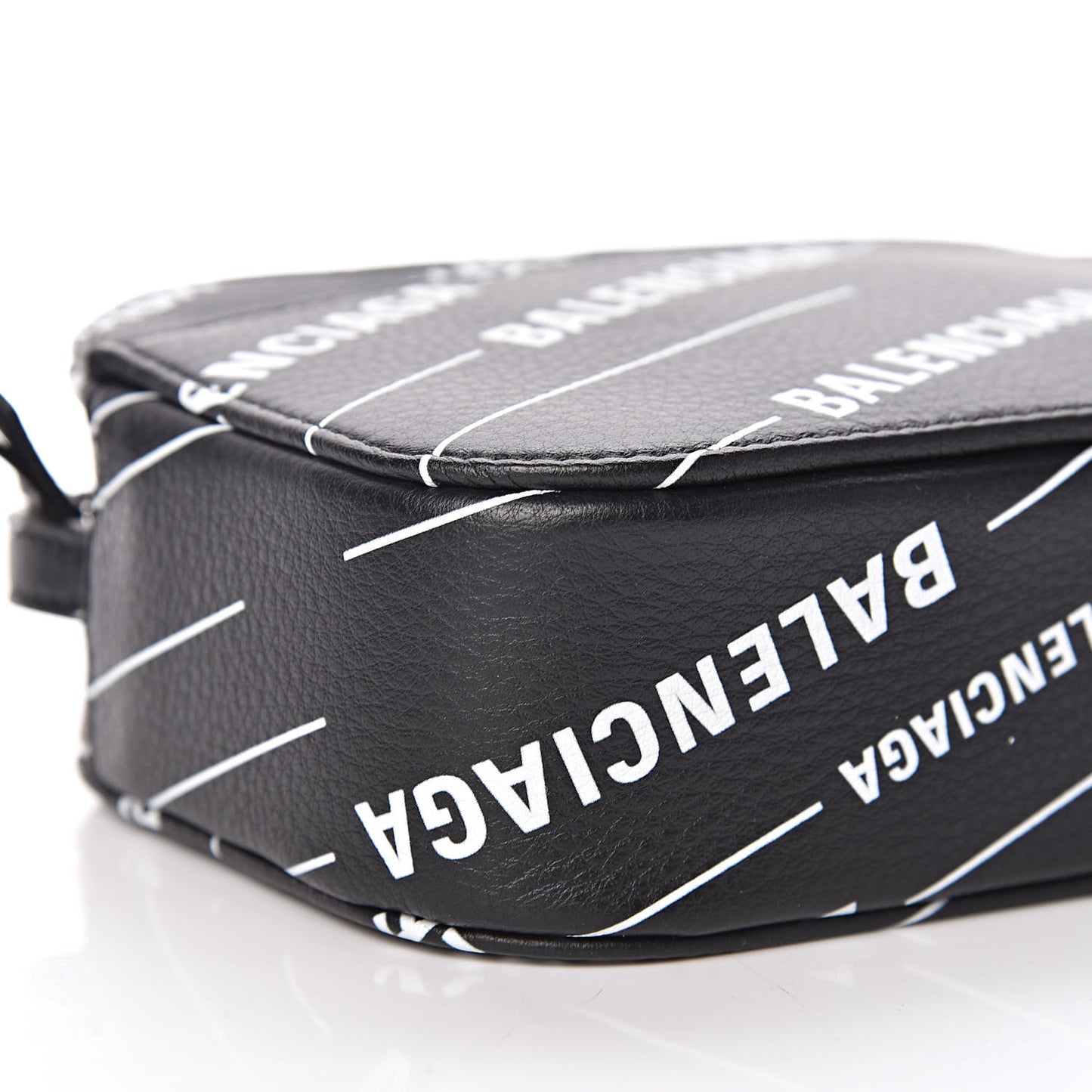 Calfskin Logo Print XS Everyday Camera Bag Black
