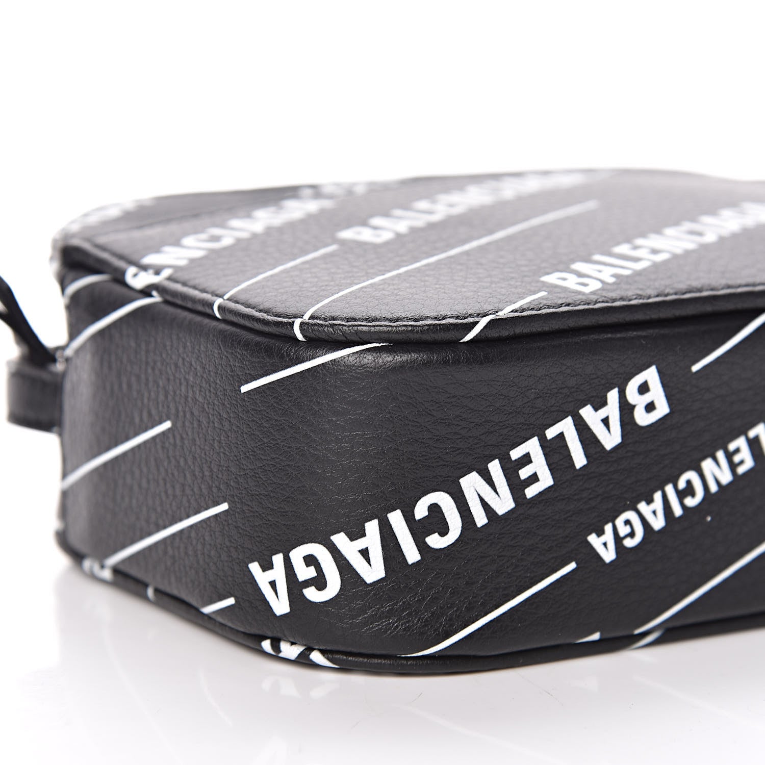 Balenciaga Calfskin Logo Print XS Everyday Camera Bag Black 8 of 9