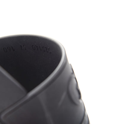 Gucci Rubber Womens Logo Slide Sandals 37 Black 10 of 10